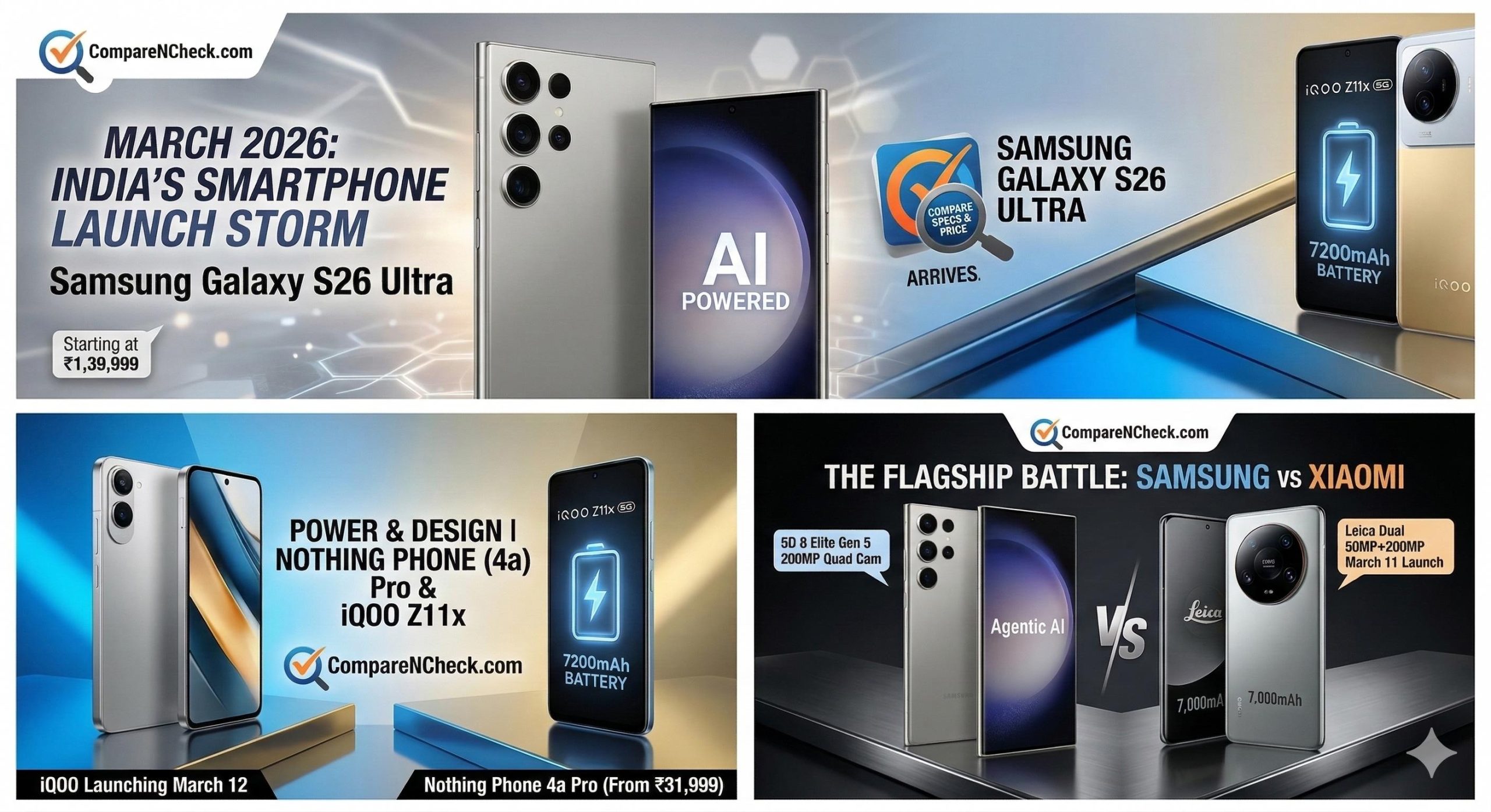 Top Smartphone Launches in India (March 2026): Samsung S26, Xiaomi 17, and More post thumbnail image
